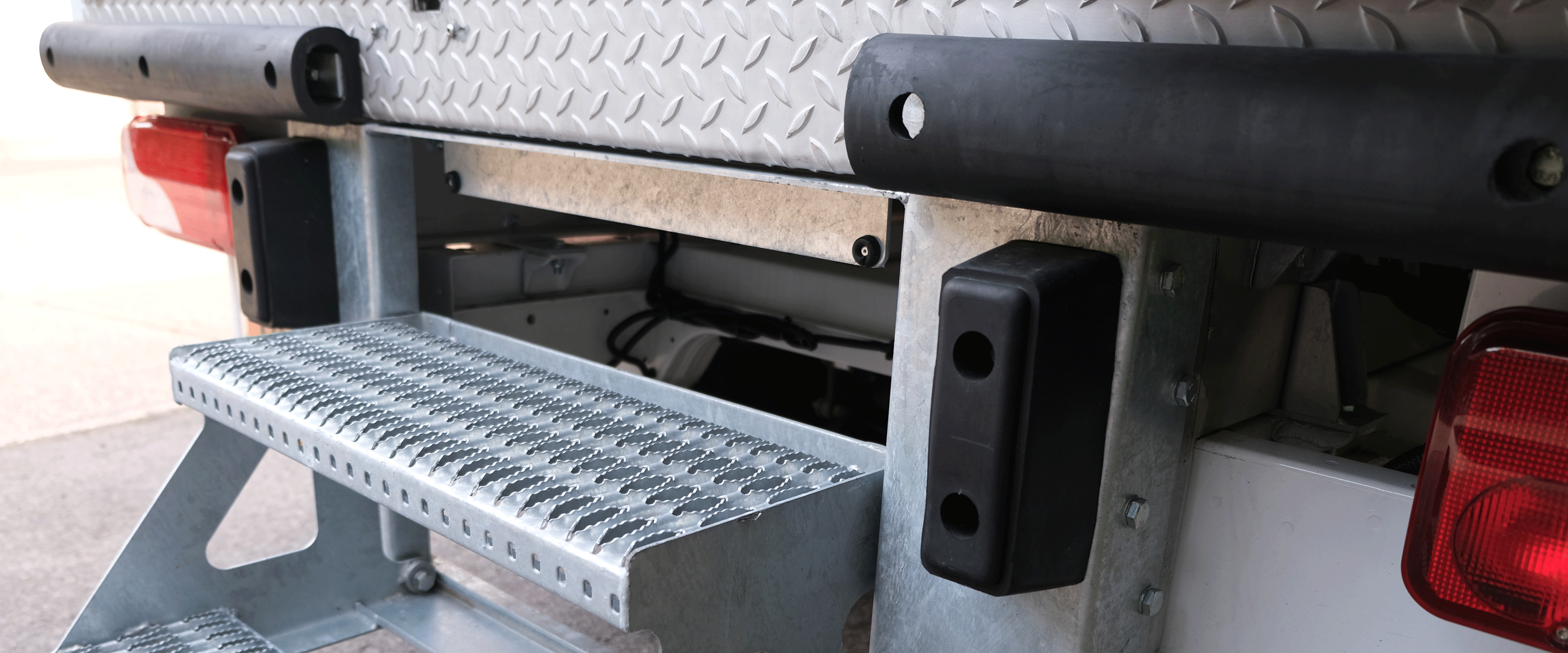 Cover photo of shelving inside a van